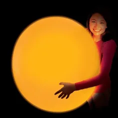 Glowzilla Wubble świecąca piłka bąbelkowa w kolorze neonowym pomarańczowym 75 cm zdjęcie 2