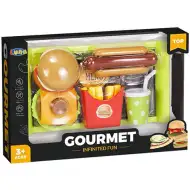 Gourmet menu fast food z tacą