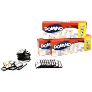 Gra domino z kolorami i liczbami