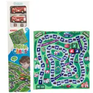 Gra planszowa z wozem strażackim Mata do zabawy 70x70cm