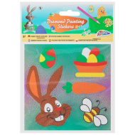 Grafix: Wielkanocna naklejka do haftu diamentowego, opakowanie 5 szt., w 2 wariantach, 1 szt.