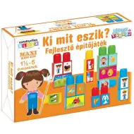 Graj i ucz się!: Kto co je? Rozwijająca gra budowlana - D-Toys