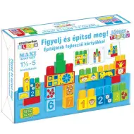 Graj i ucz się!: Słuchaj i buduj! Klocki konstrukcyjne z kartami edukacyjnymi - D-Toys
