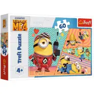 Gru, Dru i Minionki Szczęśliwe Minionki, puzzle 60 elementów – Trefl