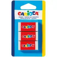 Gumka w papierowej osłonce, zestaw 3 sztuki - Carioca