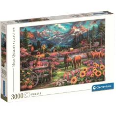 HQC Swobodnie galopujący jeździec — puzzle 3000-elementowe - Clementoni