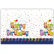 Happy Birthday plastikowy obrus – 120x180 cm
