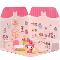 Hello Kitty: My Melody Tea Room figurka z domkiem do naklejania - Comansi zdjęcie 3