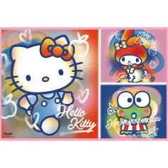 Hello Kitty i przyjaciele 2x200 elementów puzzle - Trefl zdjęcie 2