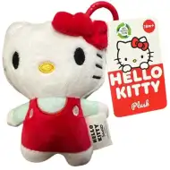 Hello Kitty pluszowy brelok do torebki, 12 cm - czerwony