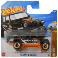 Hot Wheels: 20 Jeep Gladiator czarno-pomarańczowy samochodzik 1/64 - Mattel