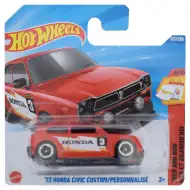 Hot Wheels: 73 Honda Civic Custom czerwony samochodzik 1/64 - Mattel