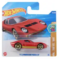 Hot Wheels: 1971 Lamborghini Miura SV czerwony samochodzik 1/64 - Mattel
