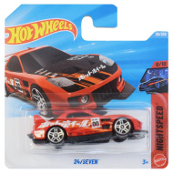 Hot Wheels: 24/Seven czerwony mały samochód 1/64 - Mattel
