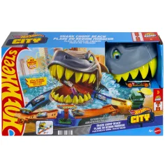 Hot Wheels: Atak rekina - zestaw torów z samochodzikiem - Mattel
