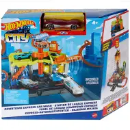 Hot Wheels City Miejska Ekspresowa Myjnia Samochodowa zestaw torów – Mattel