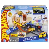 Hot Wheels City: Super Komenda Policji zestaw torów z autkiem - Mattel