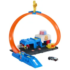 Hot Wheels City: Super Komenda Policji zestaw torów z autkiem - Mattel zdjęcie 2
