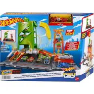 Hot Wheels: City stacja ładowania zestaw torów z 1 samochodzikiem - Mattel