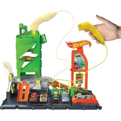 Hot Wheels: City stacja ładowania zestaw torów z 1 samochodzikiem - Mattel zdjęcie 3