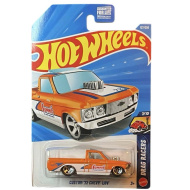 Hot Wheels: Custom 72 Chevy Luv pomarańczowo-biały samochodzik 1/64 – Mattel