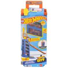 Hot Wheels: Garaż Turbo Start z 2 autkami - Mattel
