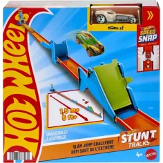 Hot Wheels: Kaskaderski zestaw startowy - zestaw zabawkowy Slam Jump Challenge - Mattel