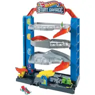 Hot Wheels Kaszkader Garaż zestaw torów z samochodem - Mattel