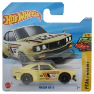 Hot Wheels: Mazda RX-3 żółty samochodzik 1/64 - Mattel