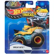 Hot Wheels Monster Truck: Great Bite zmieniający kolor samochodzik 1/64 - Mattel