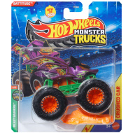 Hot Wheels Monster Trucks: Battitude fioletowy monster truck 1/64 - Mattel
