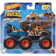 Hot Wheels Monster Trucks: Big Rigs sześcio-kołowy holownik Tiger Shark 1:64 - Mattel