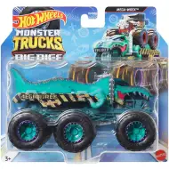 Hot Wheels Monster Trucks: Big Rigs sześciokołowy holownik Mega Wrex 1:64 - Mattel