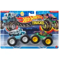 Hot Wheels Monster Trucks: Bionic Bruiser kontra Test Subject zestaw 2 samochodzików 1/64 - Mattel