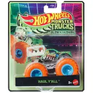 Hot Wheels Monster Trucks: Haul Y’all samochodzik świecący w ciemności w skali 1:64 – Mattel