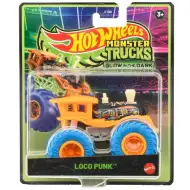 Hot Wheels Monster Trucks Loco Punk samochodzik świecący w ciemności 1/64 - Mattel