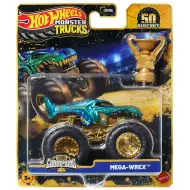 Hot Wheels Monster Trucks: Mega-Wrex mistrzowski samochodzik z pucharem 1/64 - Mattel