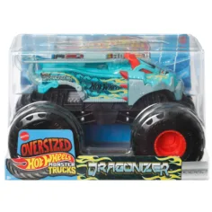 Hot Wheels Monster Trucks Oversized: Dragonizer — model samochodu w skali 1:24 — Mattel