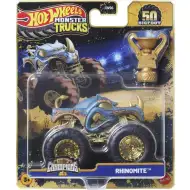 Hot Wheels Monster Trucks: Rhinomite mistrzowski monster truck z pucharem 1/64 - Mattel