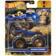 Hot Wheels Monster Trucks: Rodger Dodger - zwycięski monster truck z pucharem 1/64 - Mattel