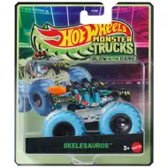 Hot Wheels Monster Trucks: Skelesaurus samochodzik świecący w ciemności 1/64 – Mattel