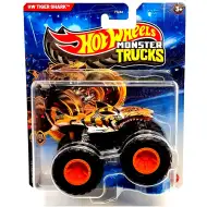 Hot Wheels Monster Trucks: Tiger Shark pomarańczowy samochodzik 1/64 – Mattel