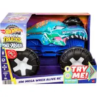 Hot Wheels Monster Trucks: Zdalnie sterowany interaktywny Mega Wrex monster truck - Mattel