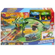 Hot Wheels Monster Trucks: Zestaw torowy Wyścig Smoka - Mattel