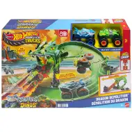 Hot Wheels Monster Trucks: Zestaw torowy Wyścig Smoka - Mattel