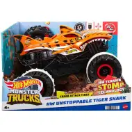 Hot Wheels Monster Trucks zdalnie sterowany pojazd terenowy Tiger Shark 1:15 - Mattel