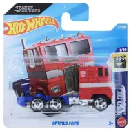 Hot Wheels: Optimus Prime czerwony samochodzik 1/64 - Mattel