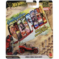 Hot Wheels Popkultura Deadpool Spider-Mobile Dead-Buggy samochodzik 1/64 – Mattel
