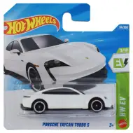 Hot Wheels: Porsche Taycan Turbo S biały samochodzik 1/64 - Mattel