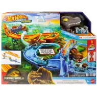 Hot Wheels Racer wierszyk: zestaw torowy Jurassic World Odrodzenie - Mattel